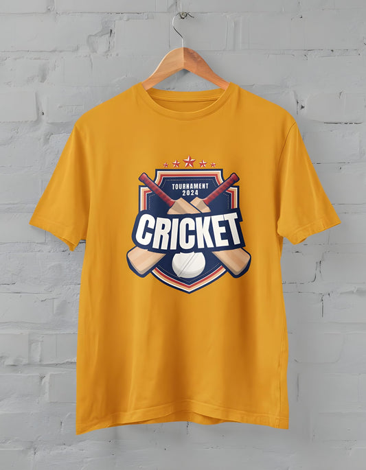 Cricket Half Sleeve T-shirt for Men