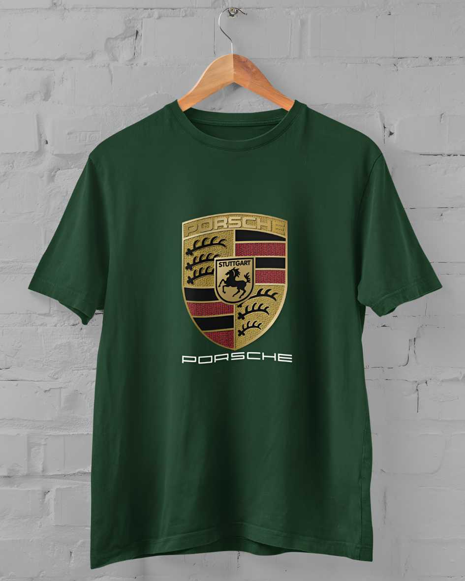 Porsche Half Sleeve T-shirt for Men