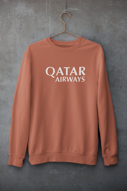 Qatar Airways Printed Unisex Sweatshirt for Men/Women
