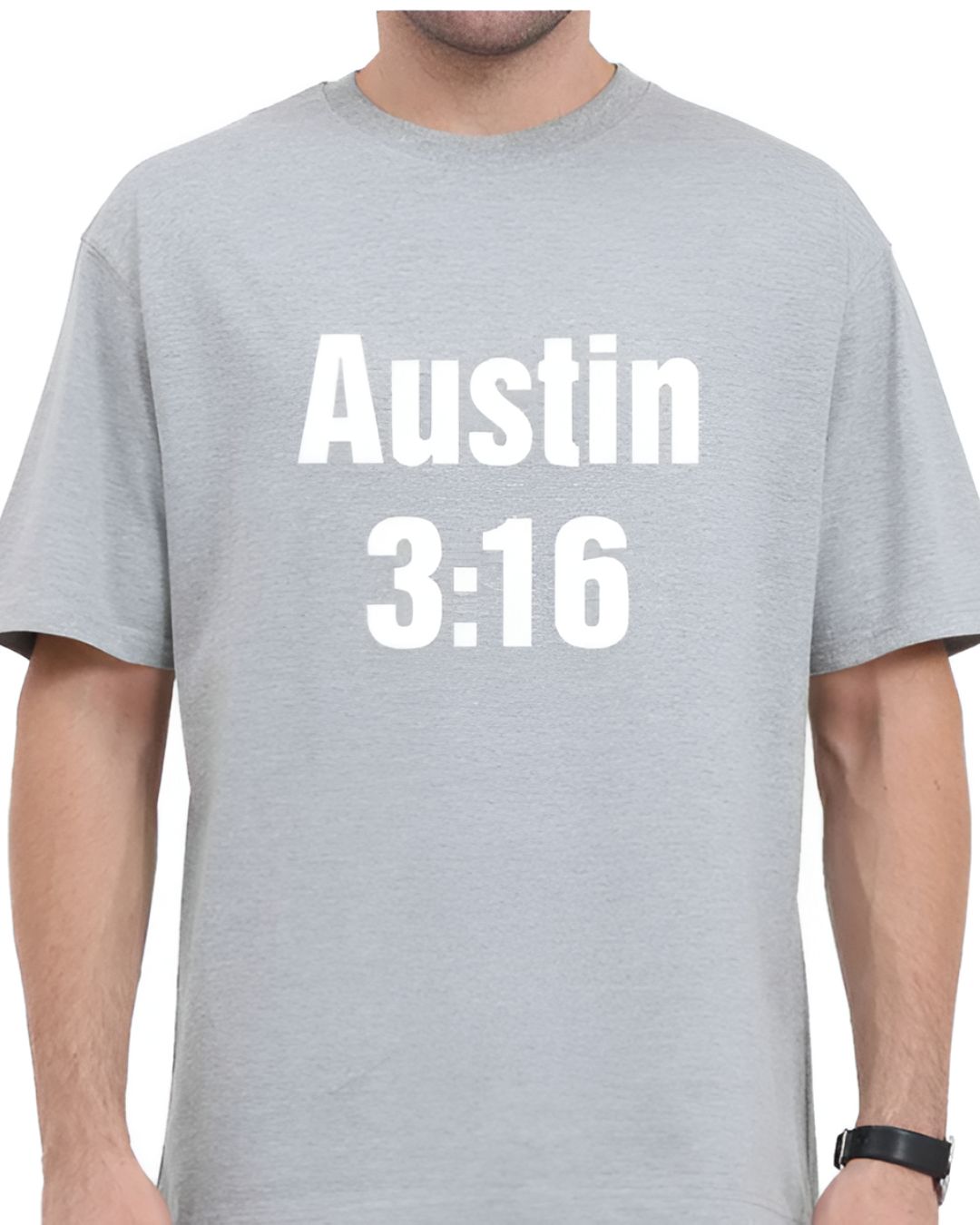 Steve Austin 3:16 WWE Printed Oversized T-shirt for Men
