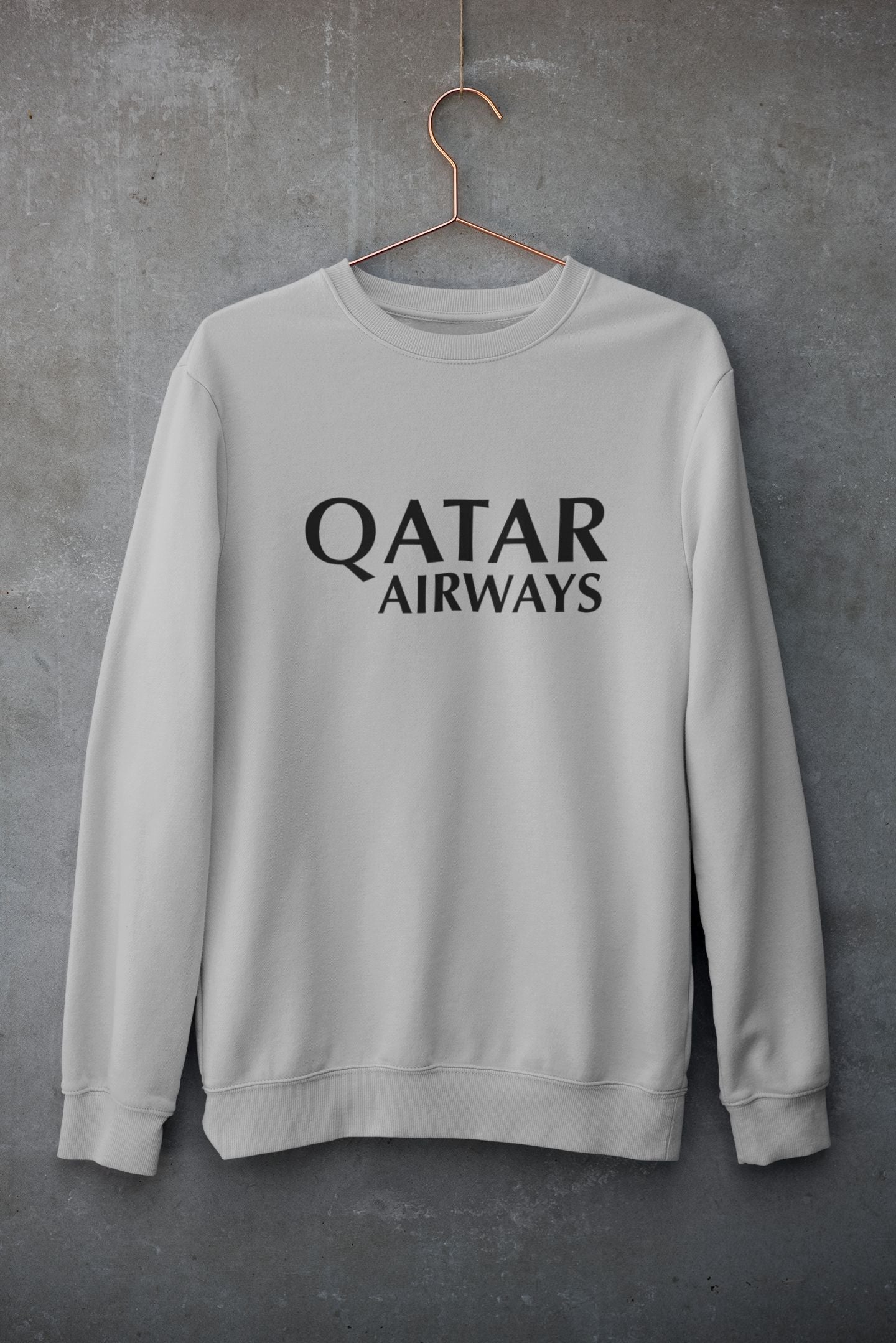 Qatar Airways Printed Unisex Sweatshirt for Men/Women