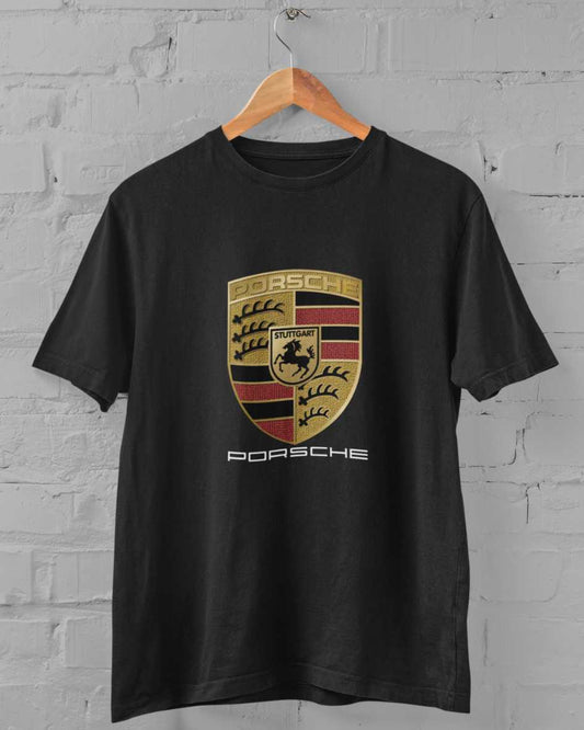 Porsche Half Sleeve T-shirt for Men