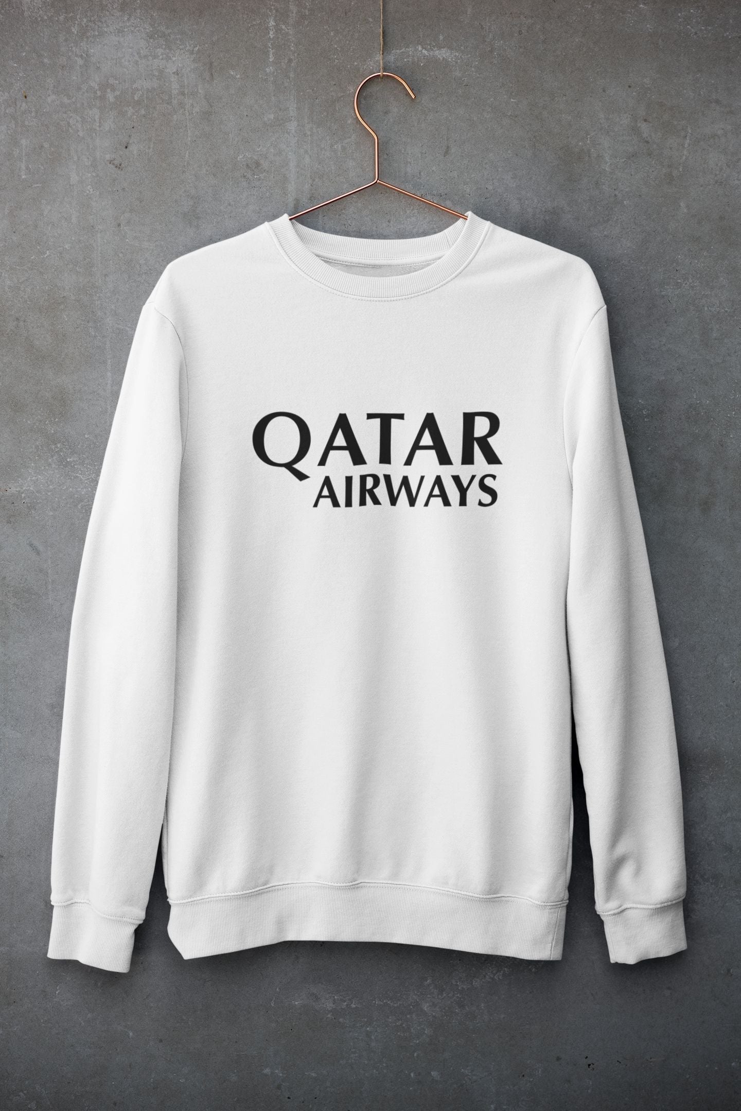 Qatar Airways Printed Unisex Sweatshirt for Men/Women