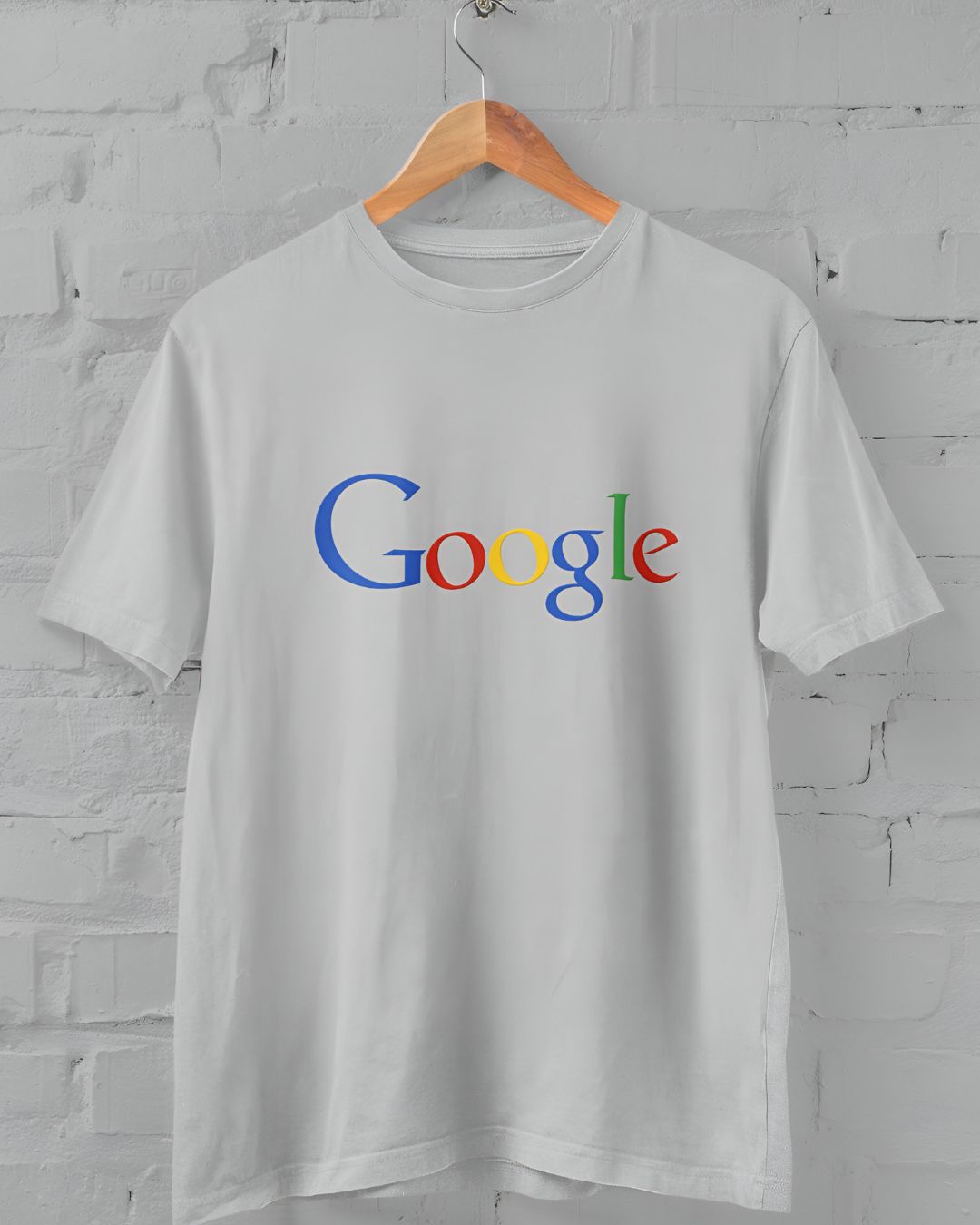 Google Printed Half Sleeve T-shirt for Men