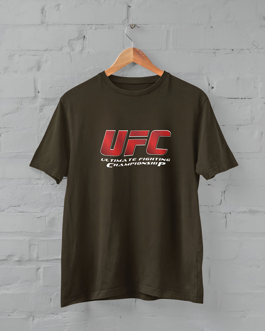 UFC Printed Half Sleeve T-shirt for Men