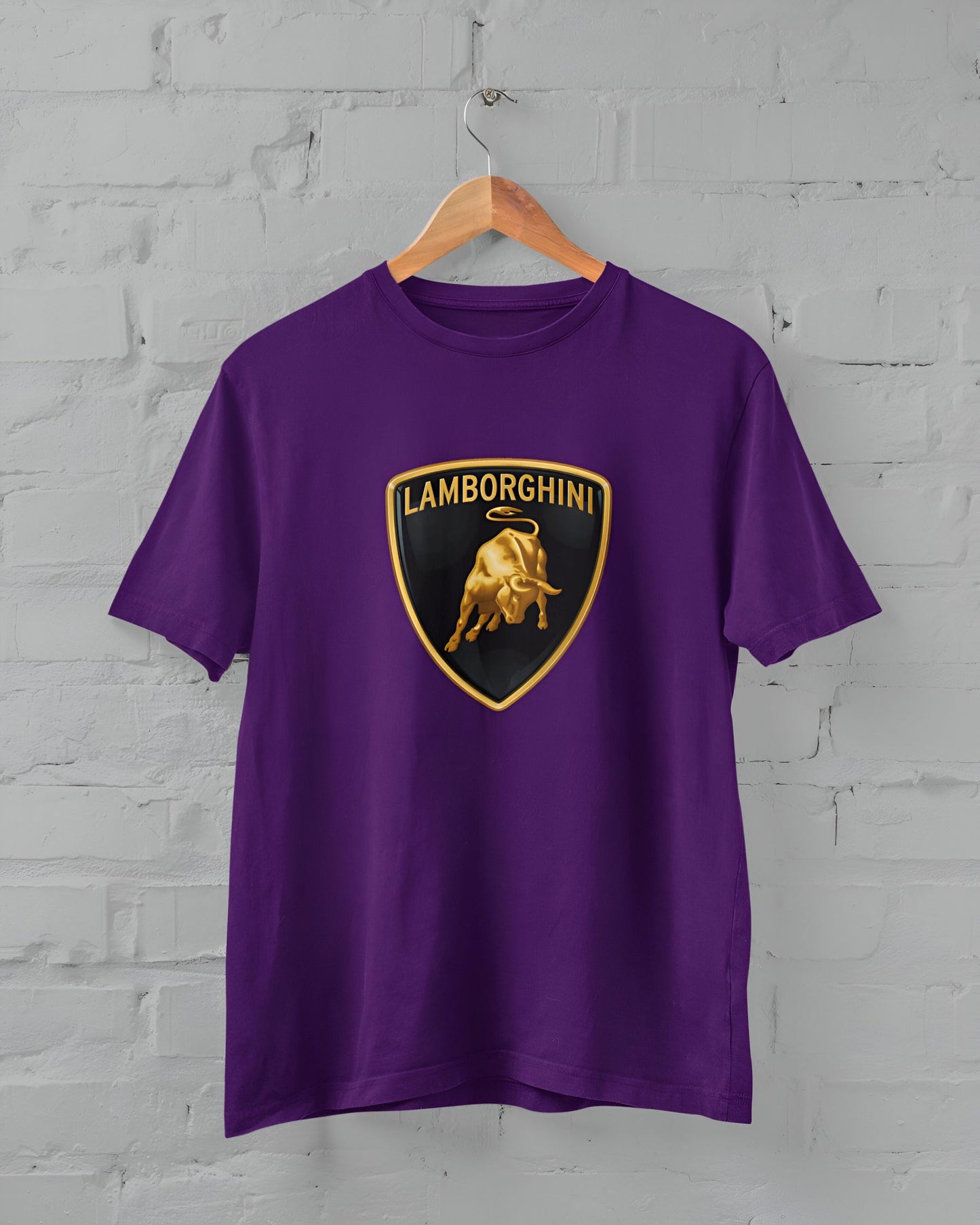 Lamborghini Printed Half Sleeve T-shirt for Men