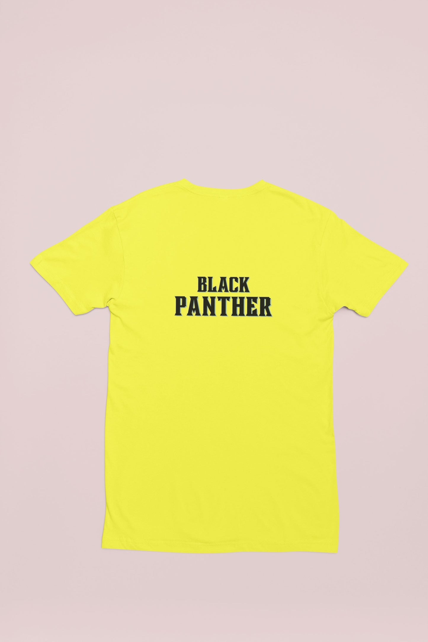 Black Panther Superhero Kid's T-shirt for Boy/Kid New Yellow
