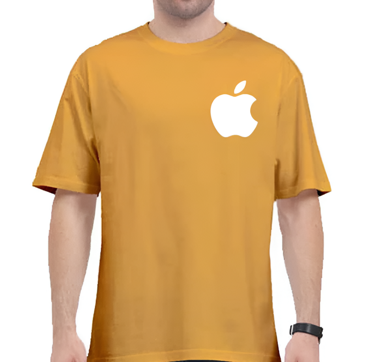 Apple Printed Oversized T-shirt for Men