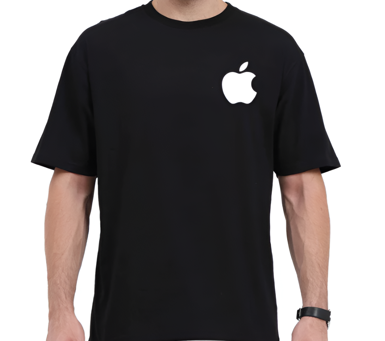 Apple Printed Oversized T-shirt for Men