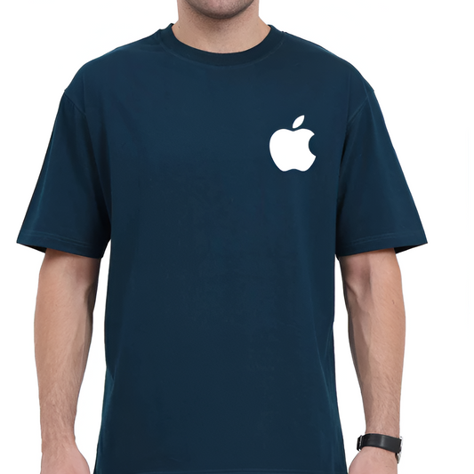 Apple Printed Oversized T-shirt for Men