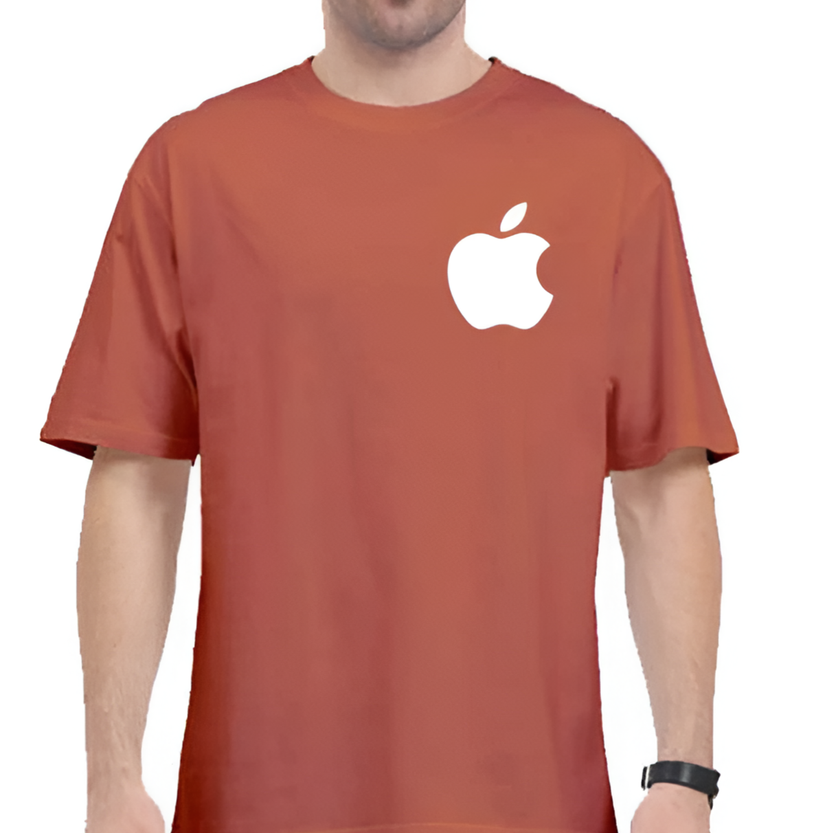 Apple Printed Oversized T-shirt for Men