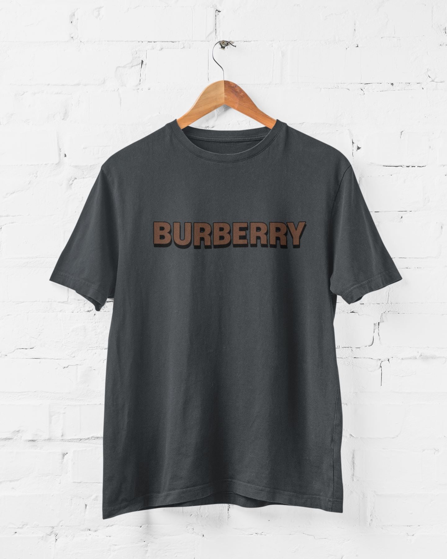 BurBerry Stel Grey Half Sleeve T-shirt for Men