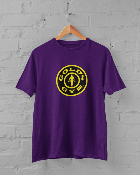 Gold GYM Printed Half Sleeve T-shirt for Men