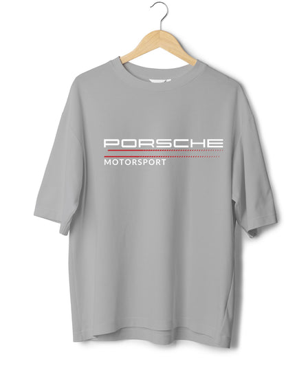 Porsche Mortorsport Printed Oversized T-shirt for Men