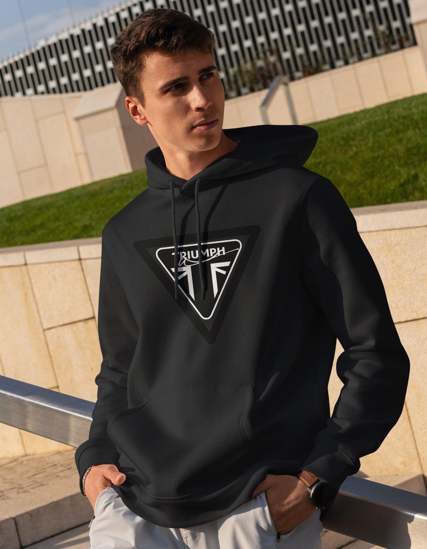 Triumph Printed Unisex Hoodie For Men/Women