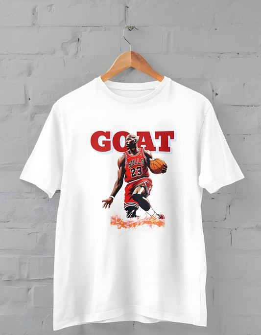 GOAT Michael Jordan Half Sleeve T-shirt for Men