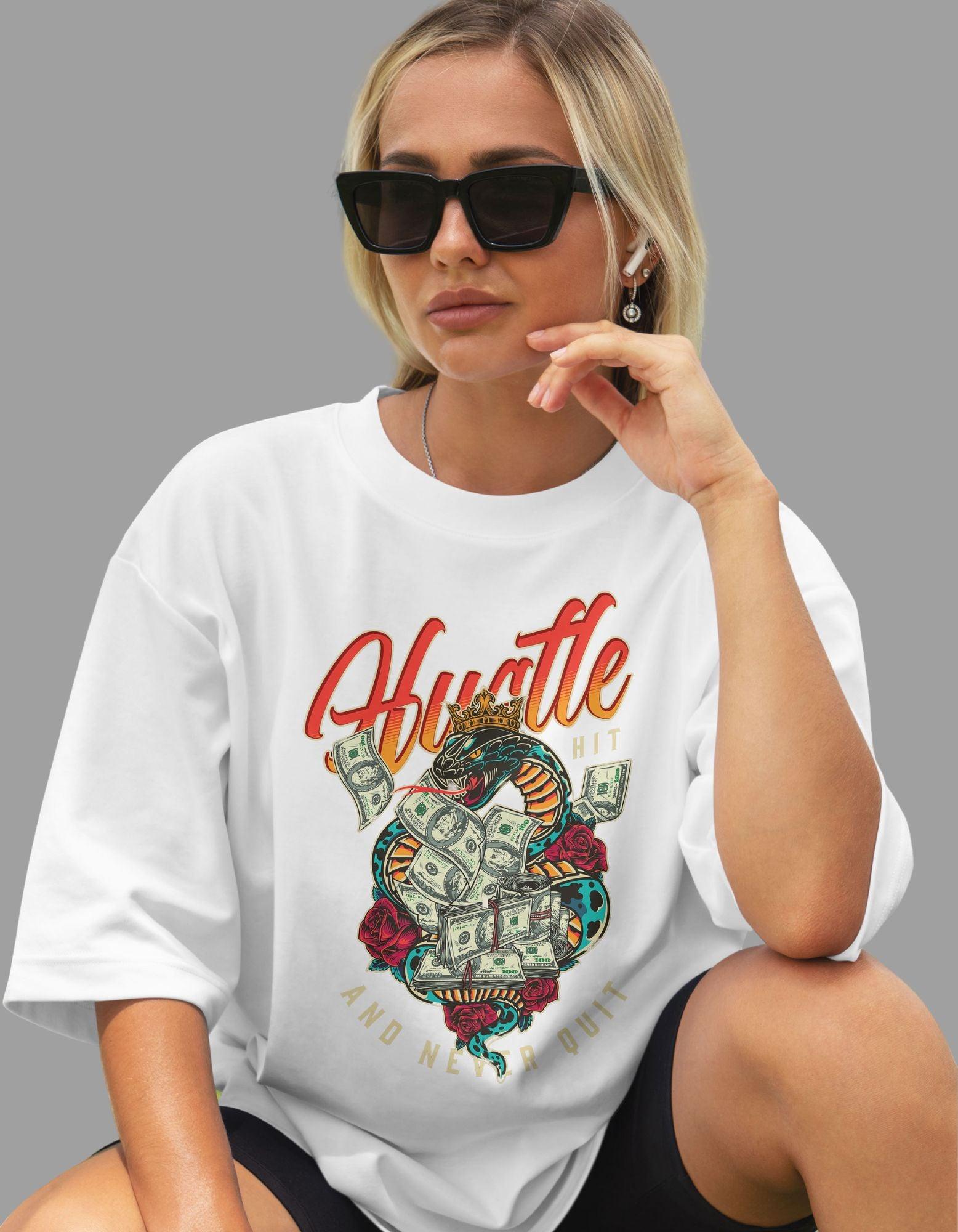 Hustle Money Oversized Tshirt for Women