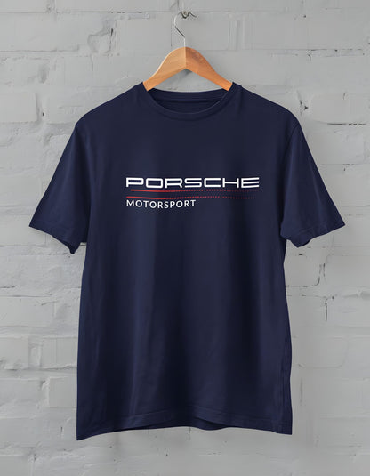 Porsche Printed Half Sleeve T-shirt for Men