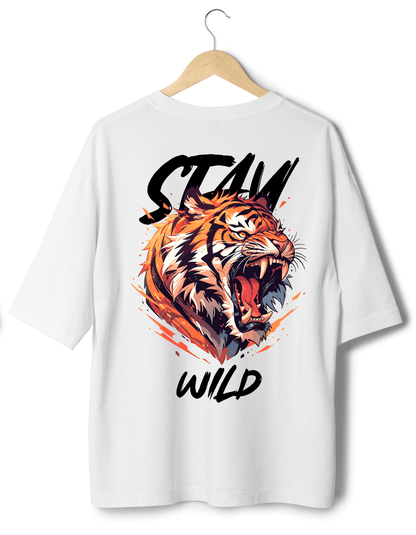 Stay Wild Premium French Terry Unisex Oversiized T-shirt