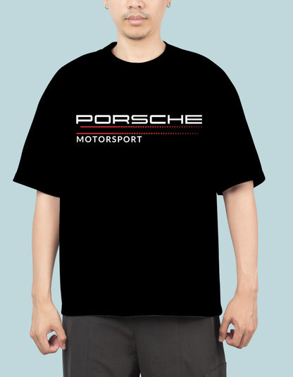 Porsche Mortorsport Printed Oversized T-shirt for Men