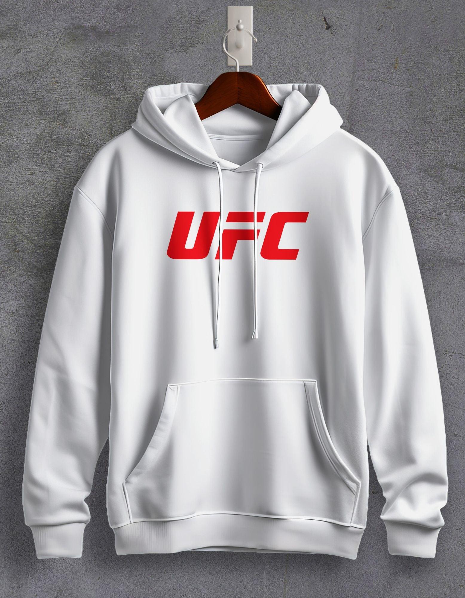 UFC RED Printed Unisex Hoodie For Men/Women