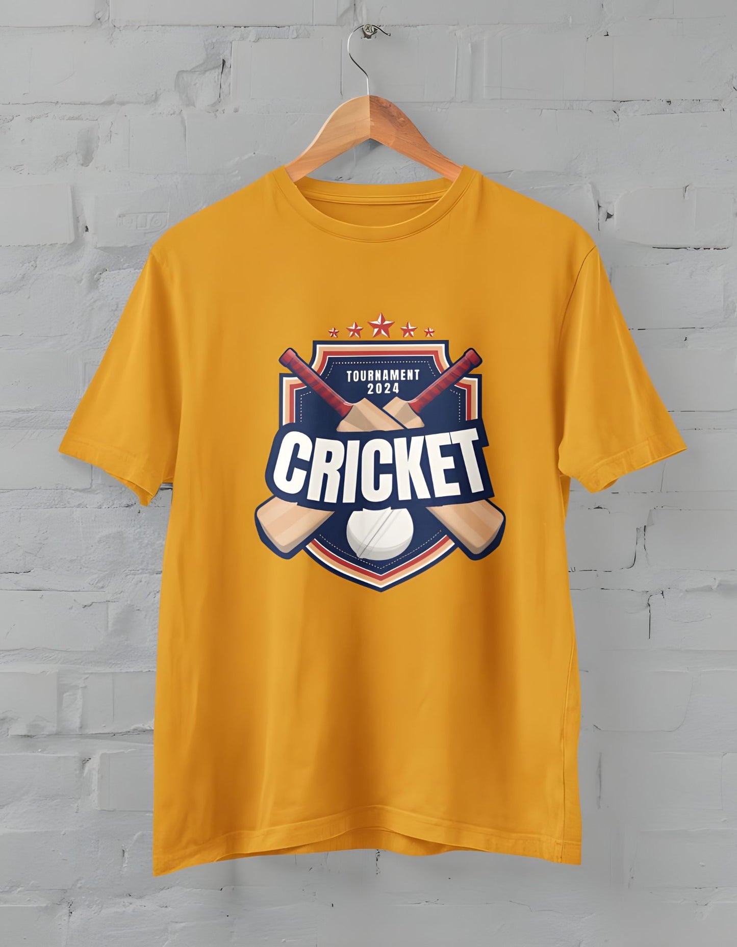 Cricket Half Sleeve T-shirt for Men