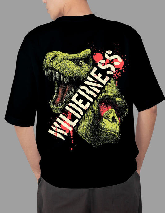 Dragon Wilderness Back Printed Oversized T-shirt for Men