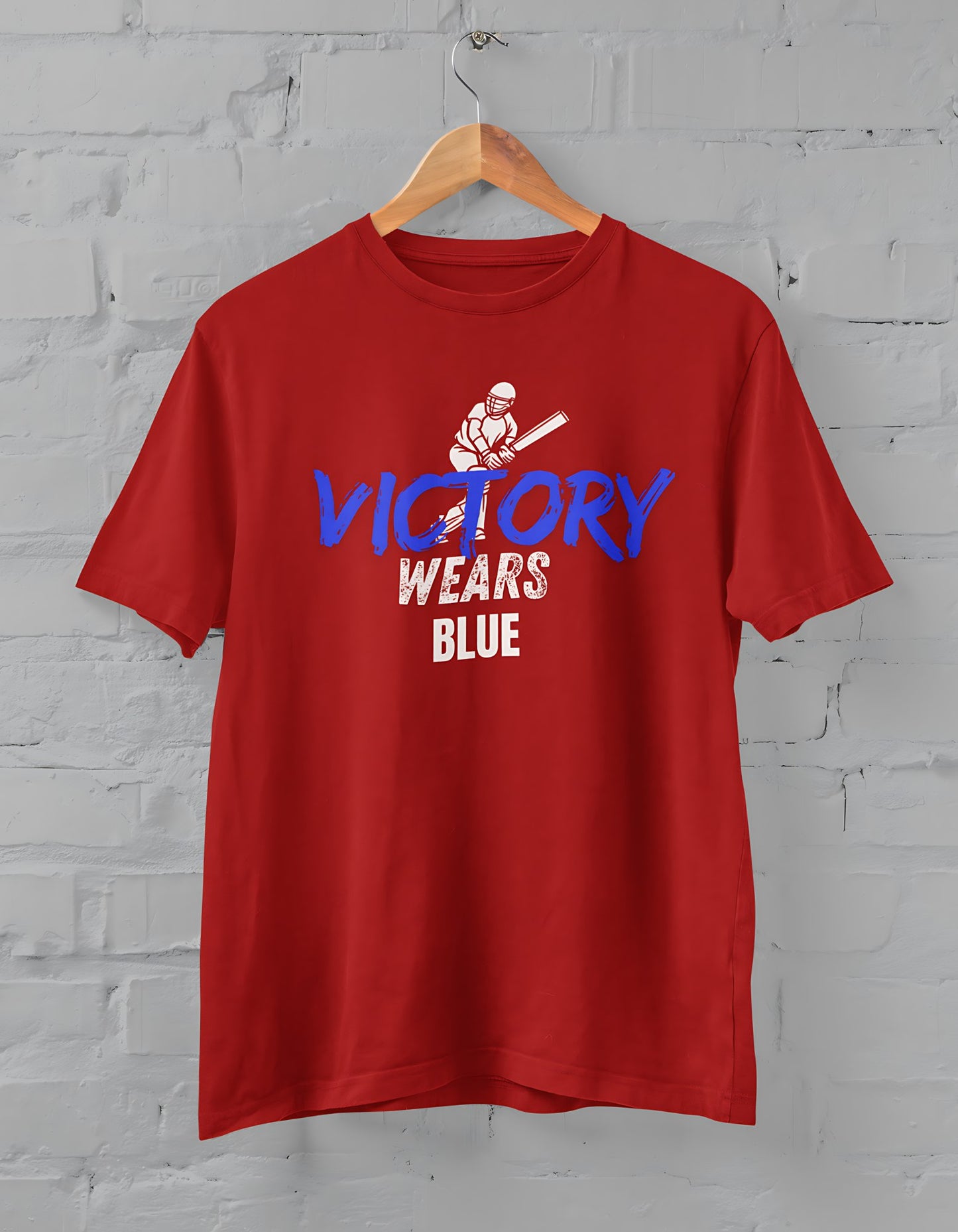 Victory Wears Blue Half Sleeve T-shirt for Men