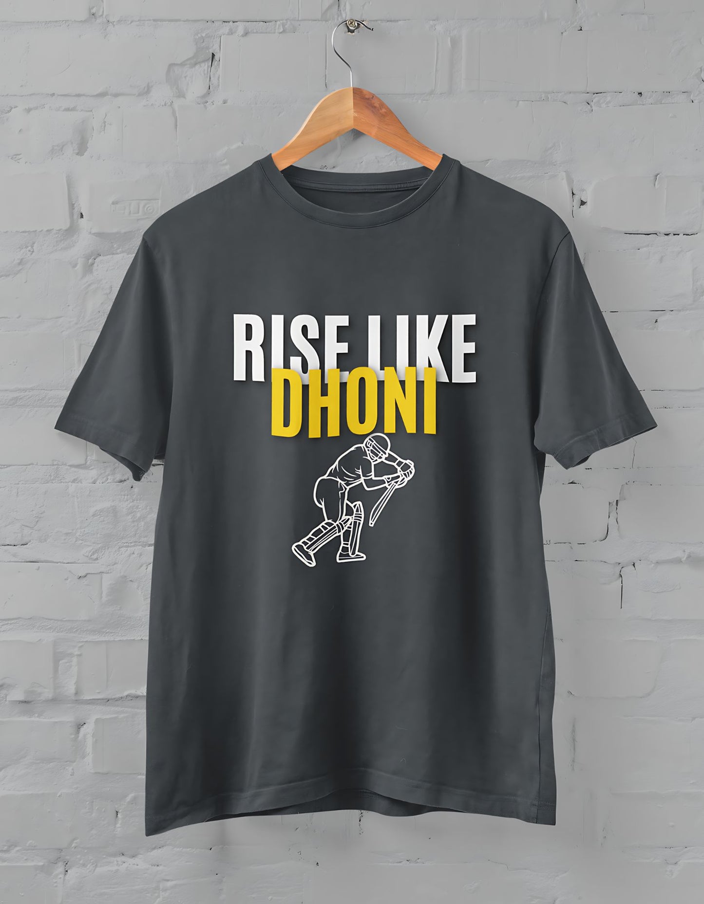 Rise Like A Dhoni Half Sleeve T-shirt for Men