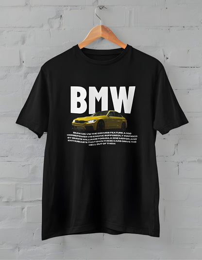 BMW Car Half Sleeve T-shirt for Men