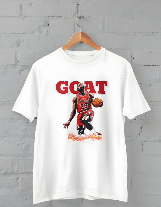 GOAT Michael Jordan Half Sleeve T-shirt for Men