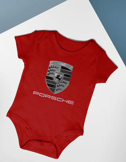 Porsche Printed Romper for Kid's