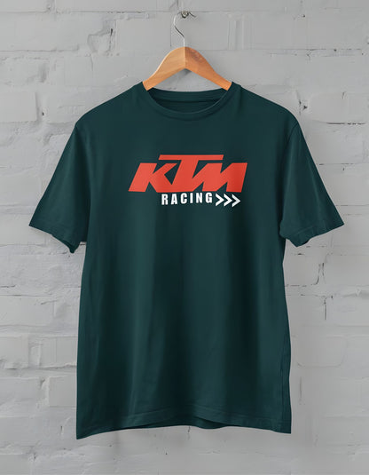 KTM Racing Printed Half Sleeve T-shirt for Men