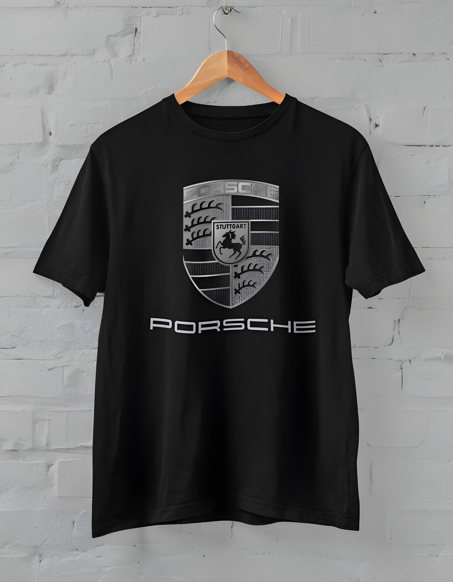 Porsche Printed Half Sleeve T-shirt for Men