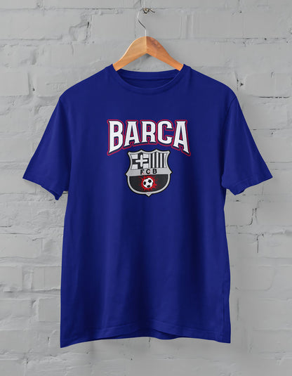 Barcelona Printed Half Sleeve T-Shirt for Men