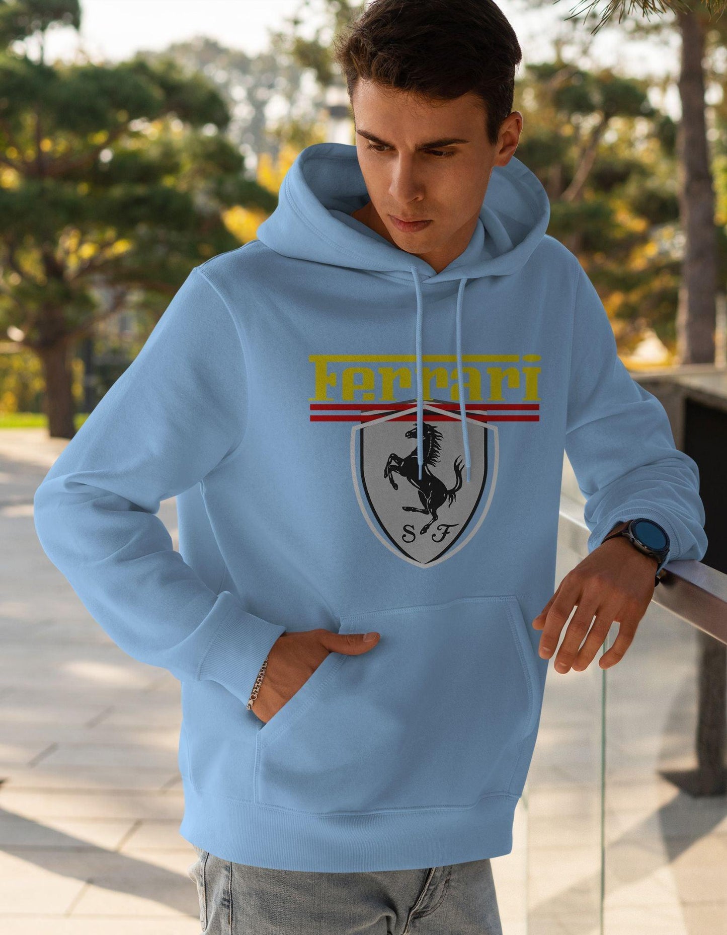 Ferrari Printed Unisex Hoodie For Men/Women