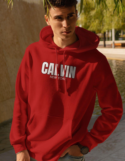 Calvin Typography Unisex Hoodie For Men/Women