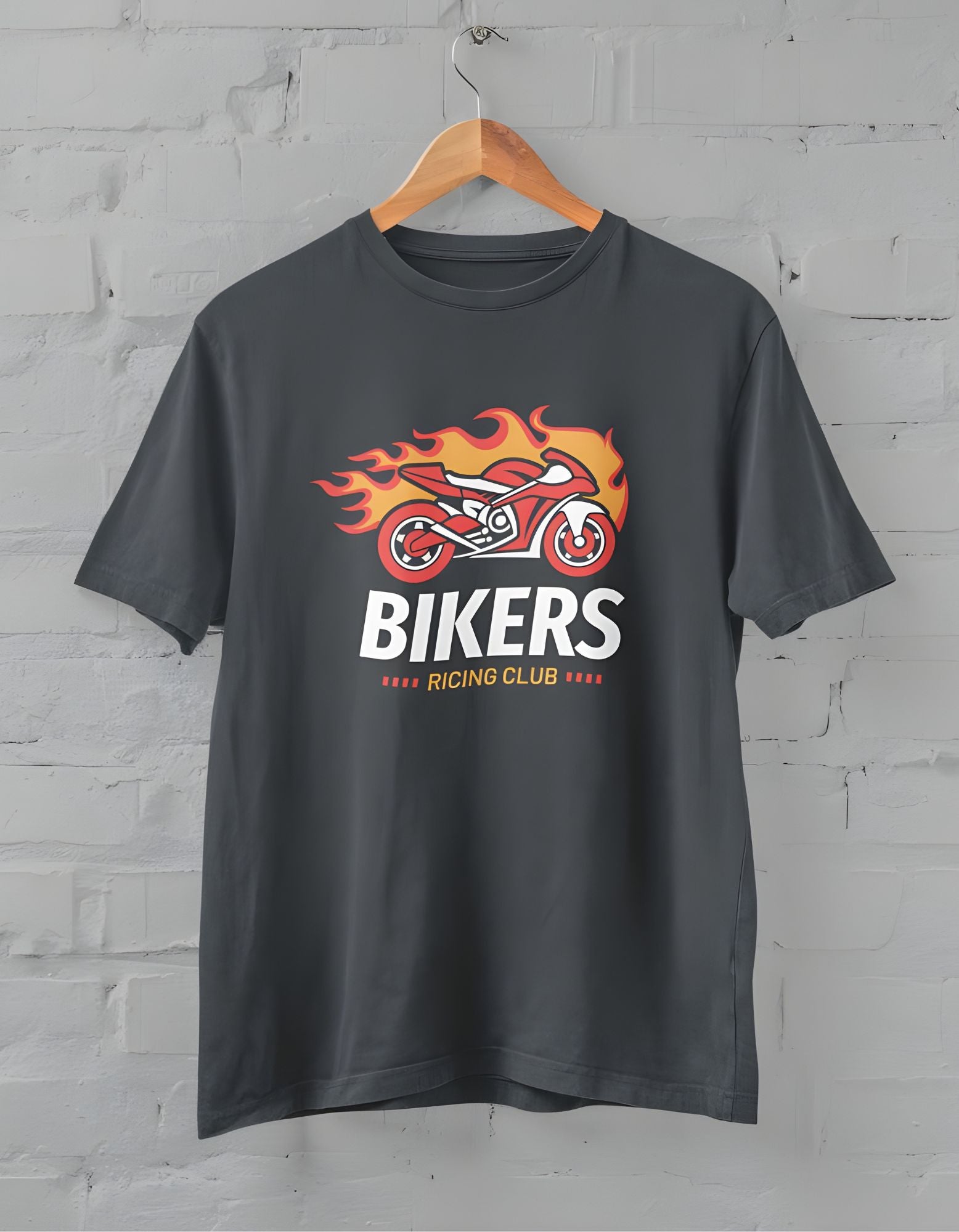 Bikers Racing Team Half Sleeve T-Shirt for Men