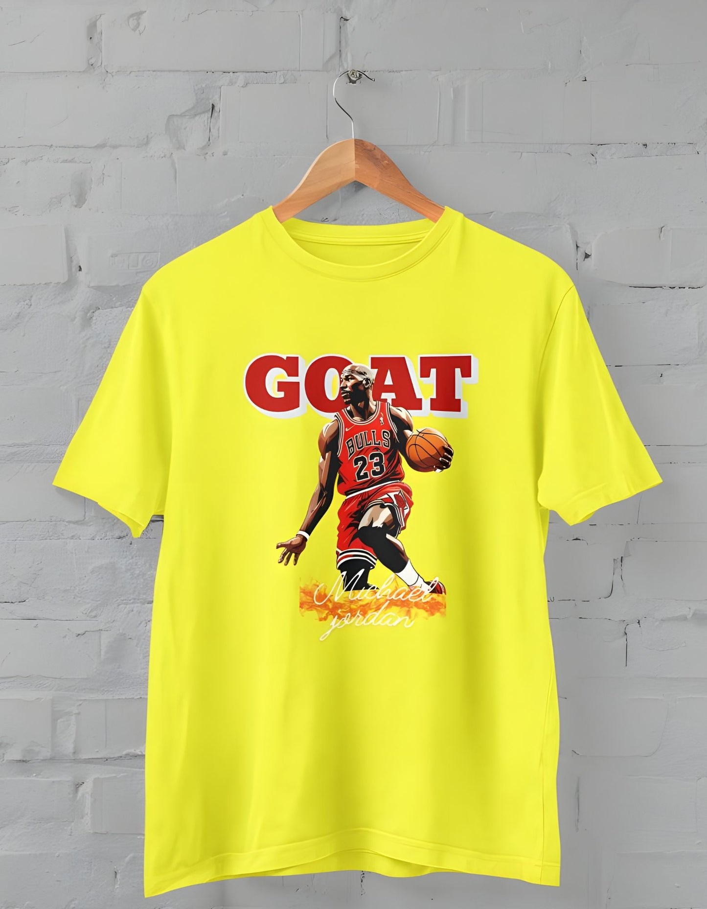 GOAT Michael Jordan Half Sleeve T-shirt for Men