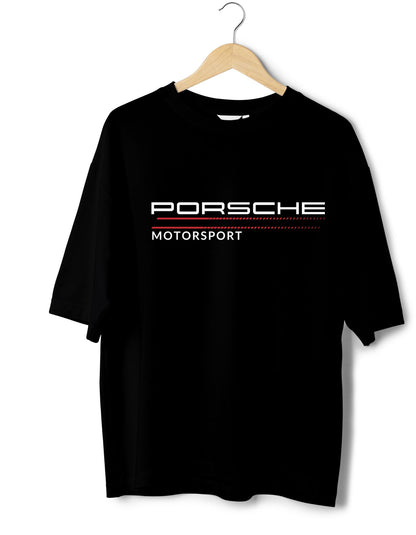 Porsche Mortorsport Printed Oversized T-shirt for Men