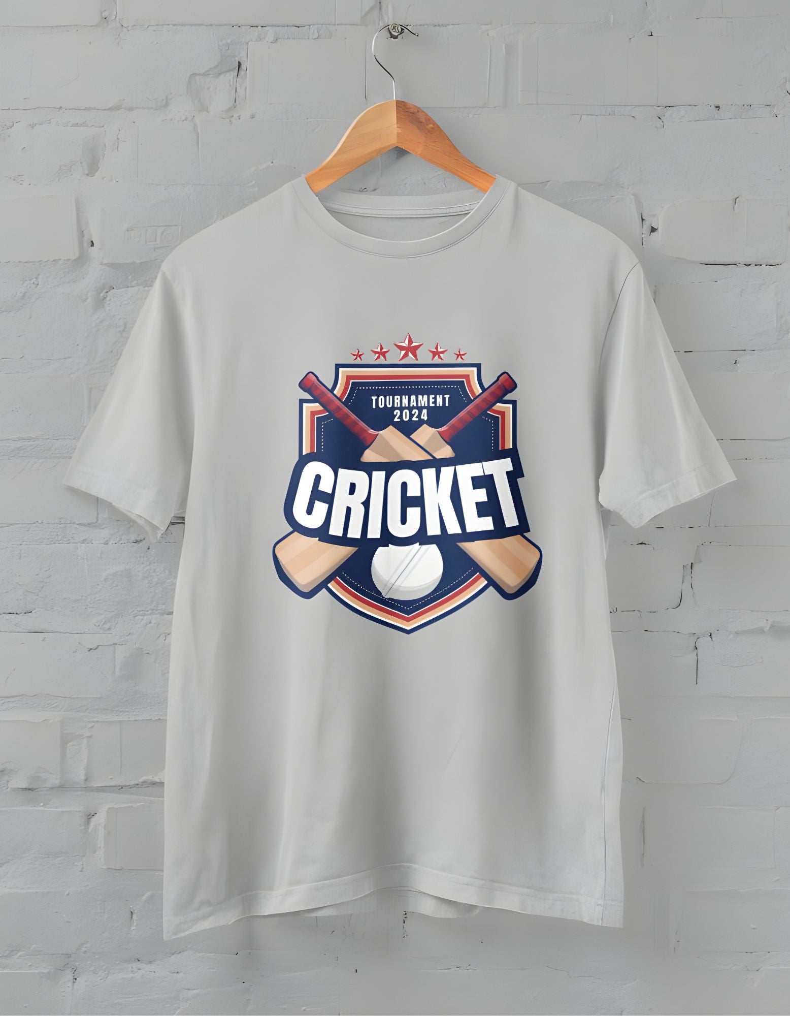 Cricket Half Sleeve T-shirt for Men