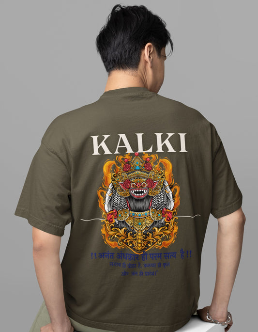 Kalki Printed Oversized T-shirt for Men