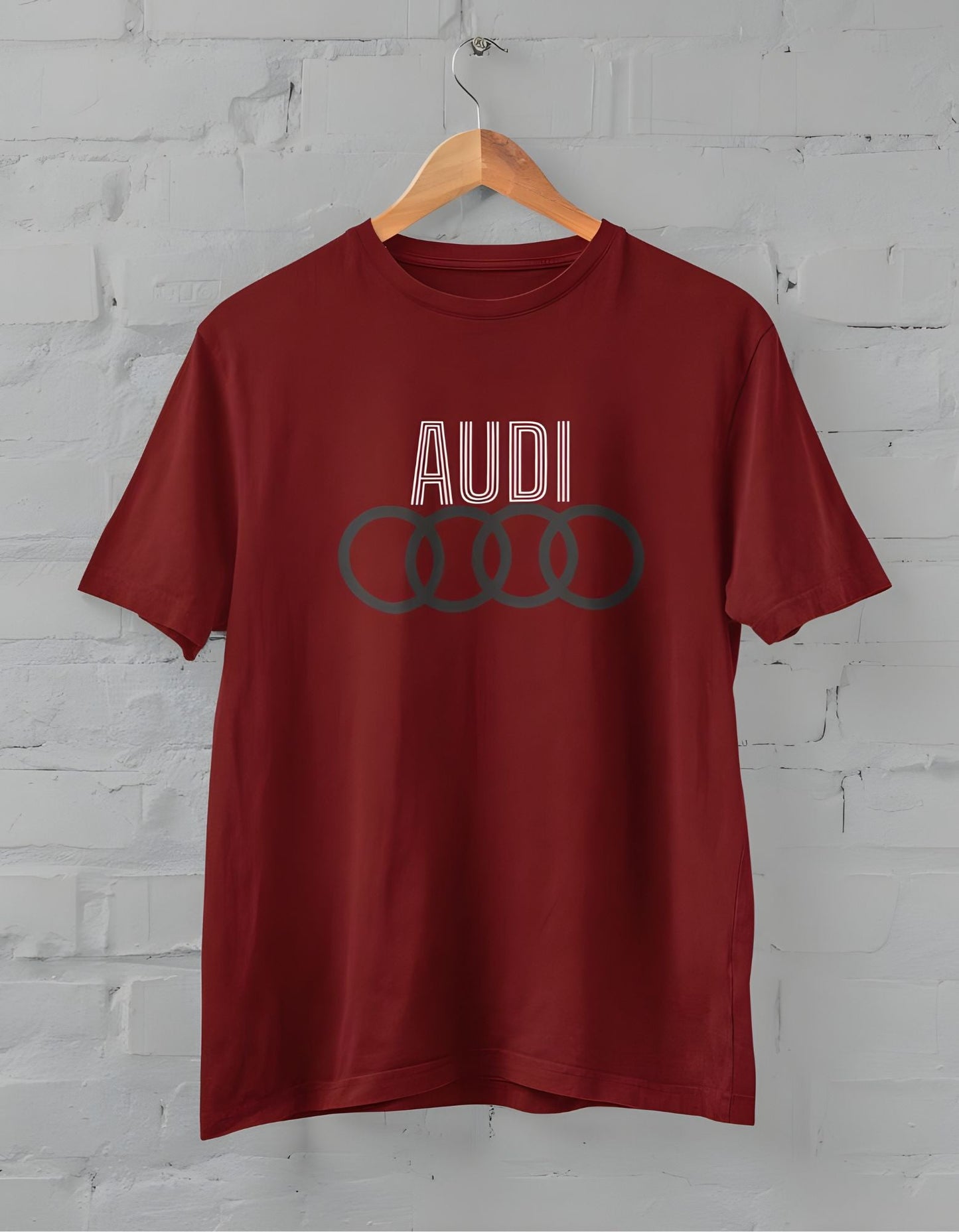 Audi Printed Half Sleeve T-shirt for Men