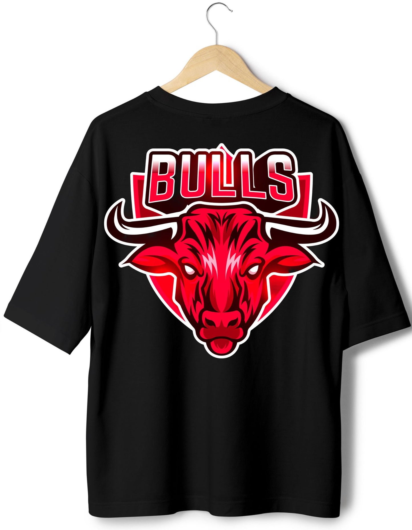 Red-Bulls-Mascot Premium French Terry Unisex Oversiized T-shirt - ShosaQualiTees