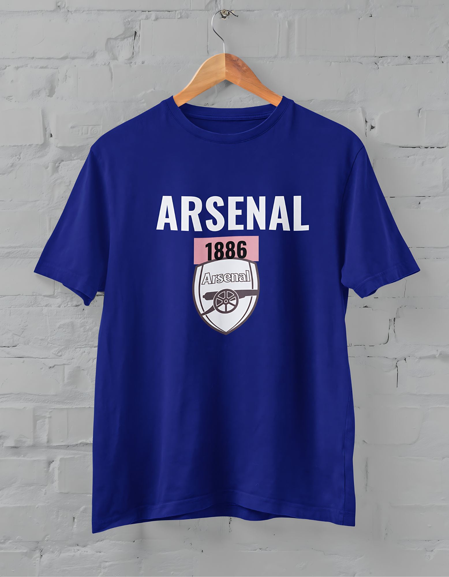 Arsenal 1886 Printed Half Sleeve T-shirt for Men