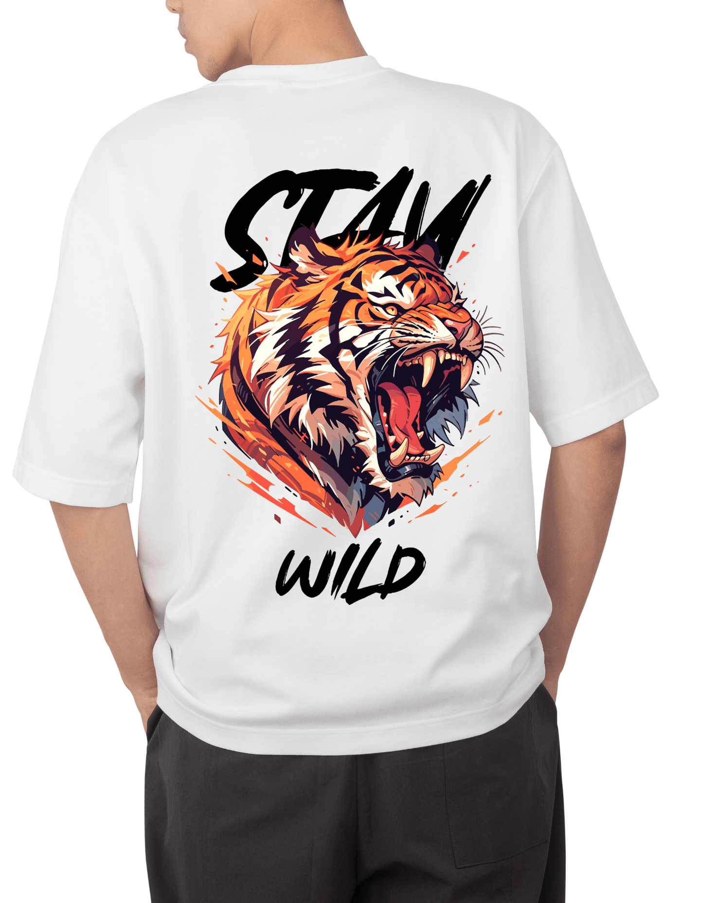 Stay Wild Premium French Terry Unisex Oversiized T-shirt