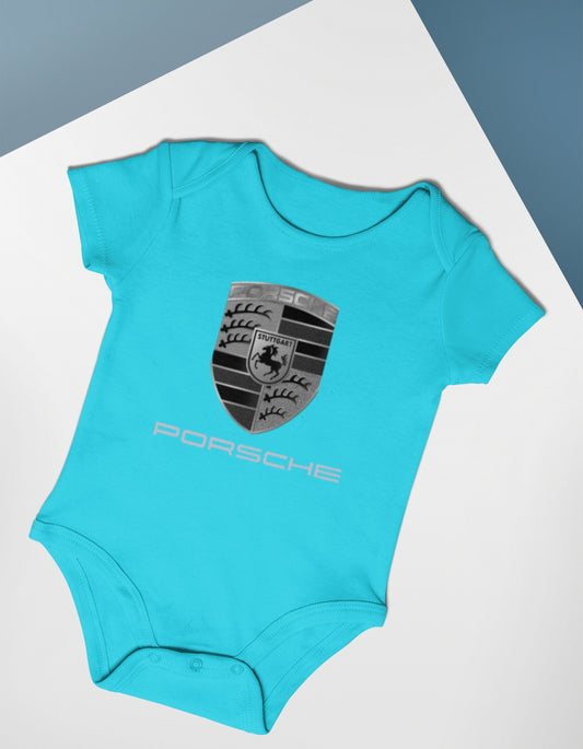 Porsche Printed Romper for Kid's