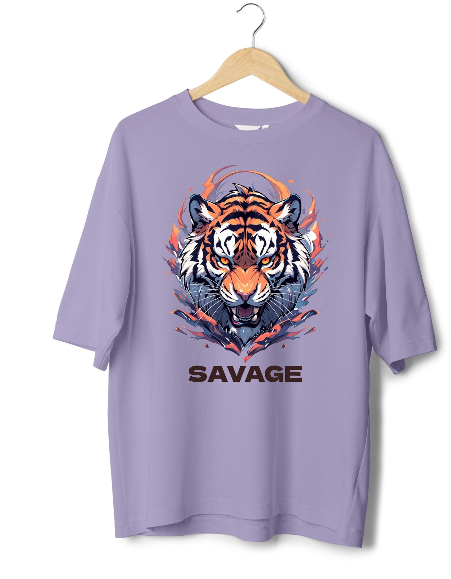 Savage Tiger Oversized T-shirt for Men