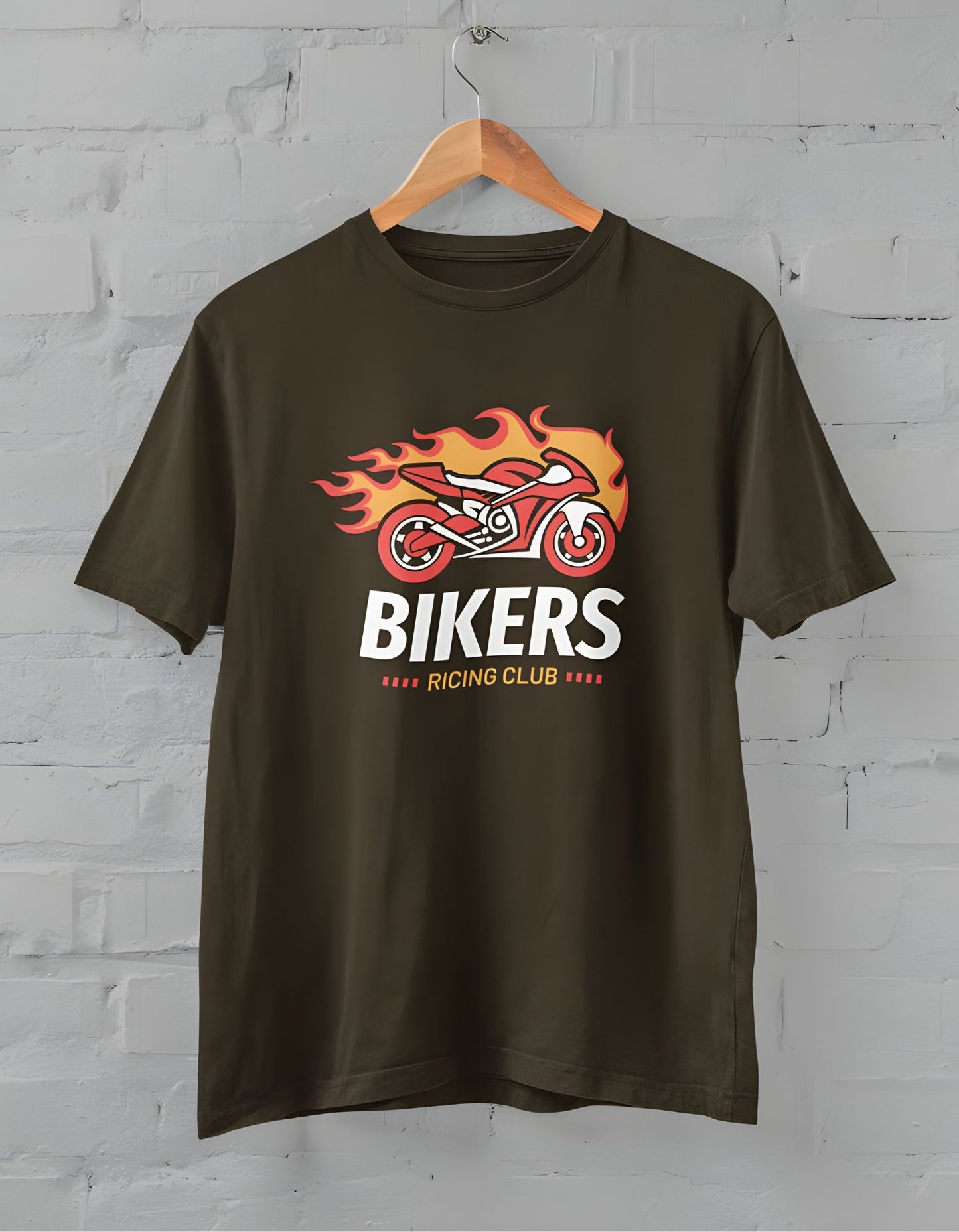 Bikers Racing Team Half Sleeve T-Shirt for Men