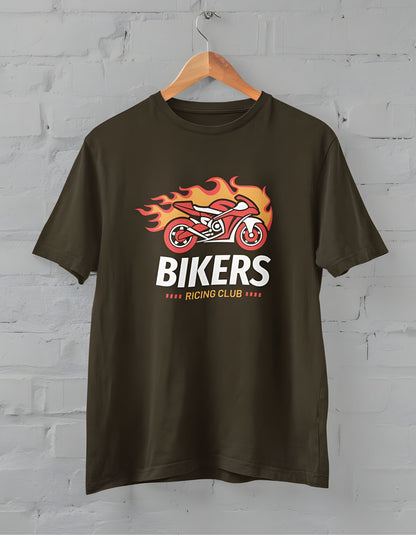 Bikers Racing Team Half Sleeve T-Shirt for Men